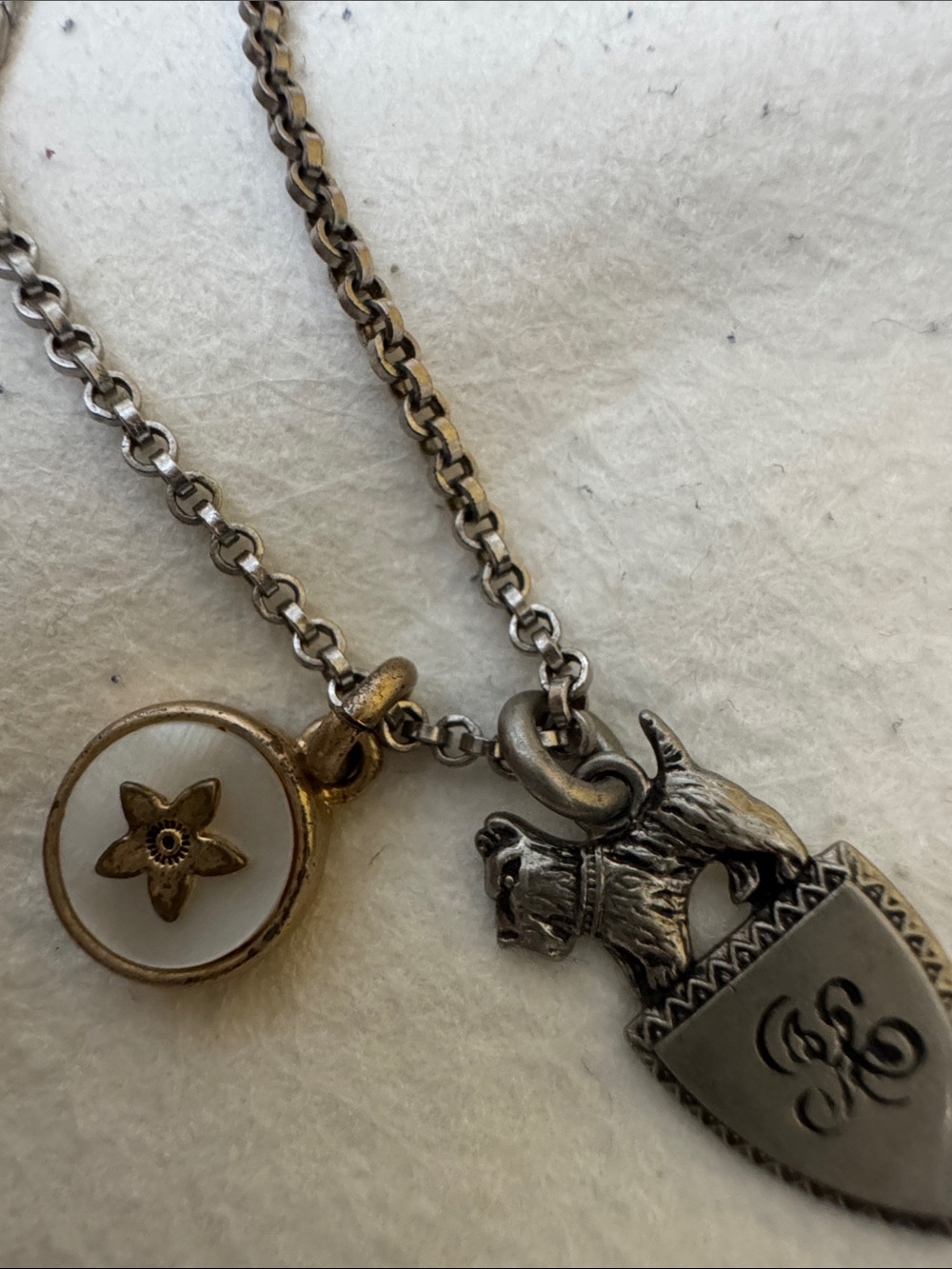 Juicy Couture Silver Tone Layered Heart Pendant Necklace - Picture 6 of 11